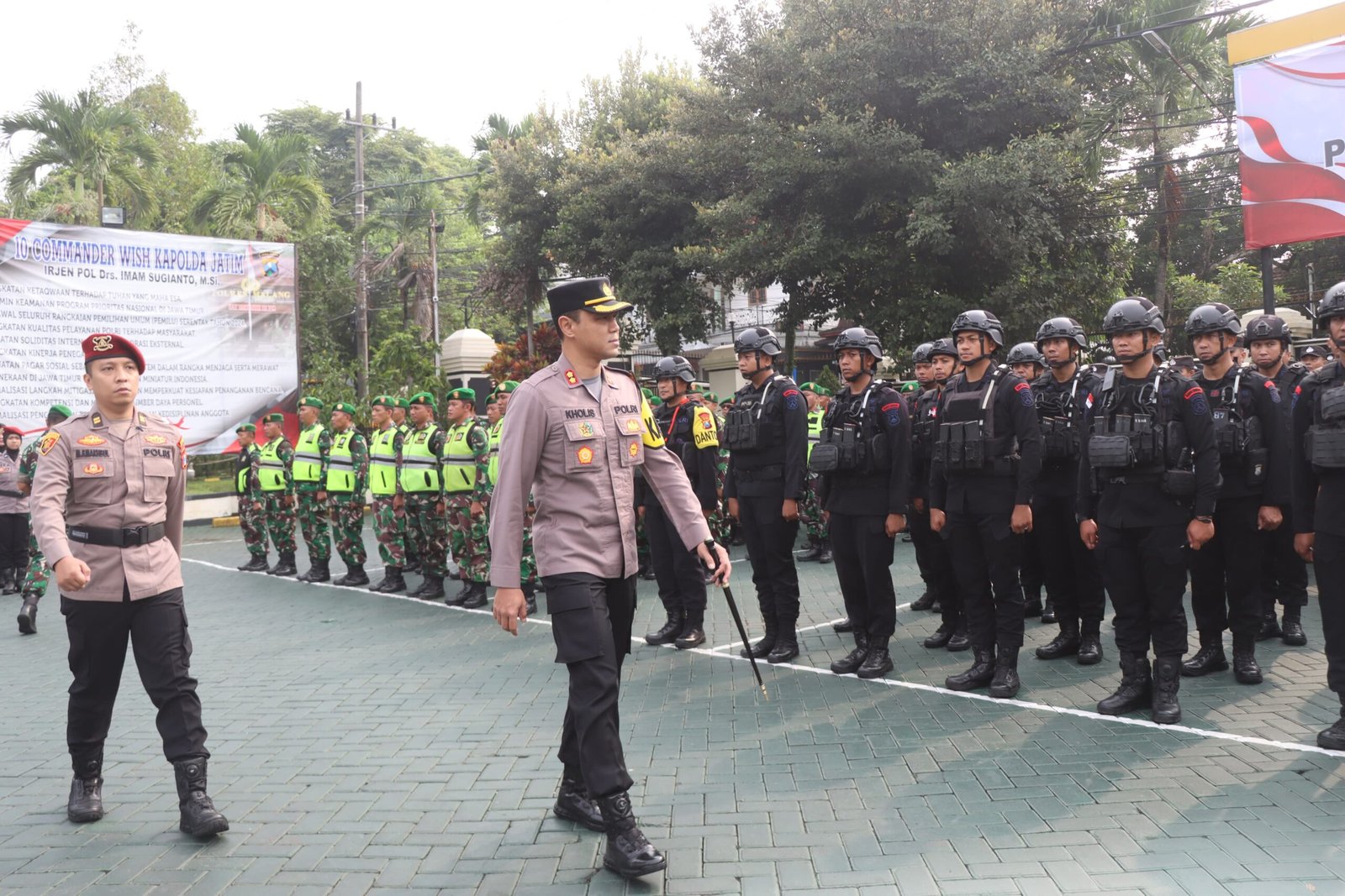 Polres Malang Gelar Apel Pergeseran Pasukan Pengamanan Pilkada Serentak 2024