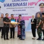 Dandim 0833 Hadiri Peluncuran Imunisasi HPV untuk Remaja Putri di Kota Malang