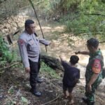 Sigap Babinsa Bumiayu Bersama Bhabinkamtibmas Bantu Pencarian Anak Hanyut