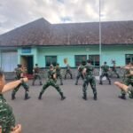 Tingkatkan Profesionalisme Prajurit, Kodim 0833 Gelar Latihan Pencak Silat Militer