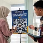 Scan Barcode Ujian Teori SIM, 90 Persen Lulus