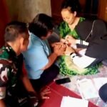 Babinsa Blimbing Aktif Dampingi Imunisasi Balita