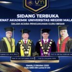 Universitas Negeri Malang Geber Kemajuan Ilmu Pengetahuan: Kukuhkan Empat Guru Besar