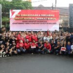 Polresta Malang Kota dan Buruh Apel Akbar Kebangsaan