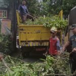 Babinsa Klojen Dampingi DLH Kota Malang Pangkas Ranting Pohon Demi Kenyamanan dan Keselamatan Penggu...