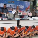 Satresnarkoba Polres Batu Gulung Enam Pengedar, Amankan 227 Gram Sabu dan 54 Ribu Pil Double L