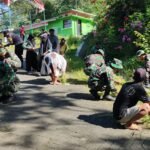 Jumat Bersih Koramil Kedungkandang Bersama Warga Dukung Program Pemerintah ASRI