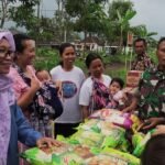 Babinsa Arjowinangun Dukung UMKM Lewat Bazar Ramadhan dan Takjil Gratis