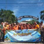 Koramil Kedungkandang Dampingi Anak Sekolah Luar Biasa Kedungkandang Bagikan Takjil Ramadan