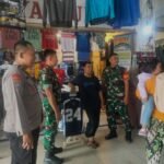 Jelang Lebaran, Babinsa dan Bhabinkamtibmas Sukoharjo Patroli Dialogis di Pasar Besar Malang