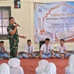 Perkuat Rasa Cinta Tanah Air Babinsa Bareng berikan Wasbang kepada Siswa SRMA 22