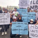 Aksi Humanis Ribuan Massa Dukung MBG Lanjut Terus