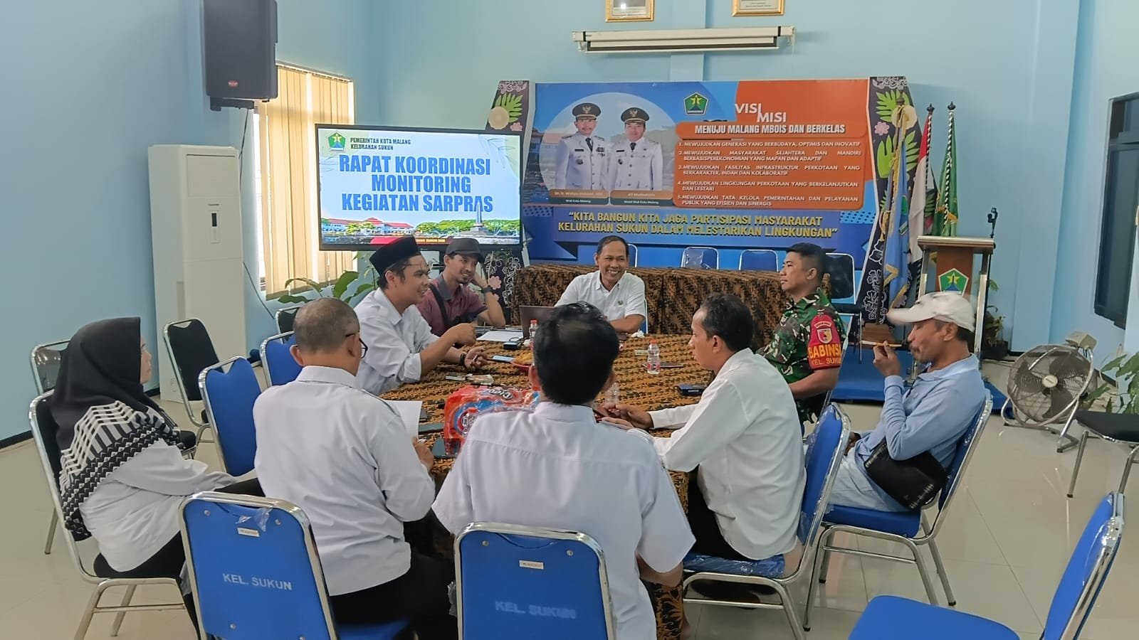 malang-post.com - Melalui Komsos, Babinsa Sukun Tingkatkan Koordinasi Keamanan Wilayah