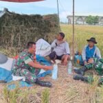 Babinsa Koramil Kedungkandang Jalin Komunikasi Humanis Bersama Petani di Wilayah Binaan