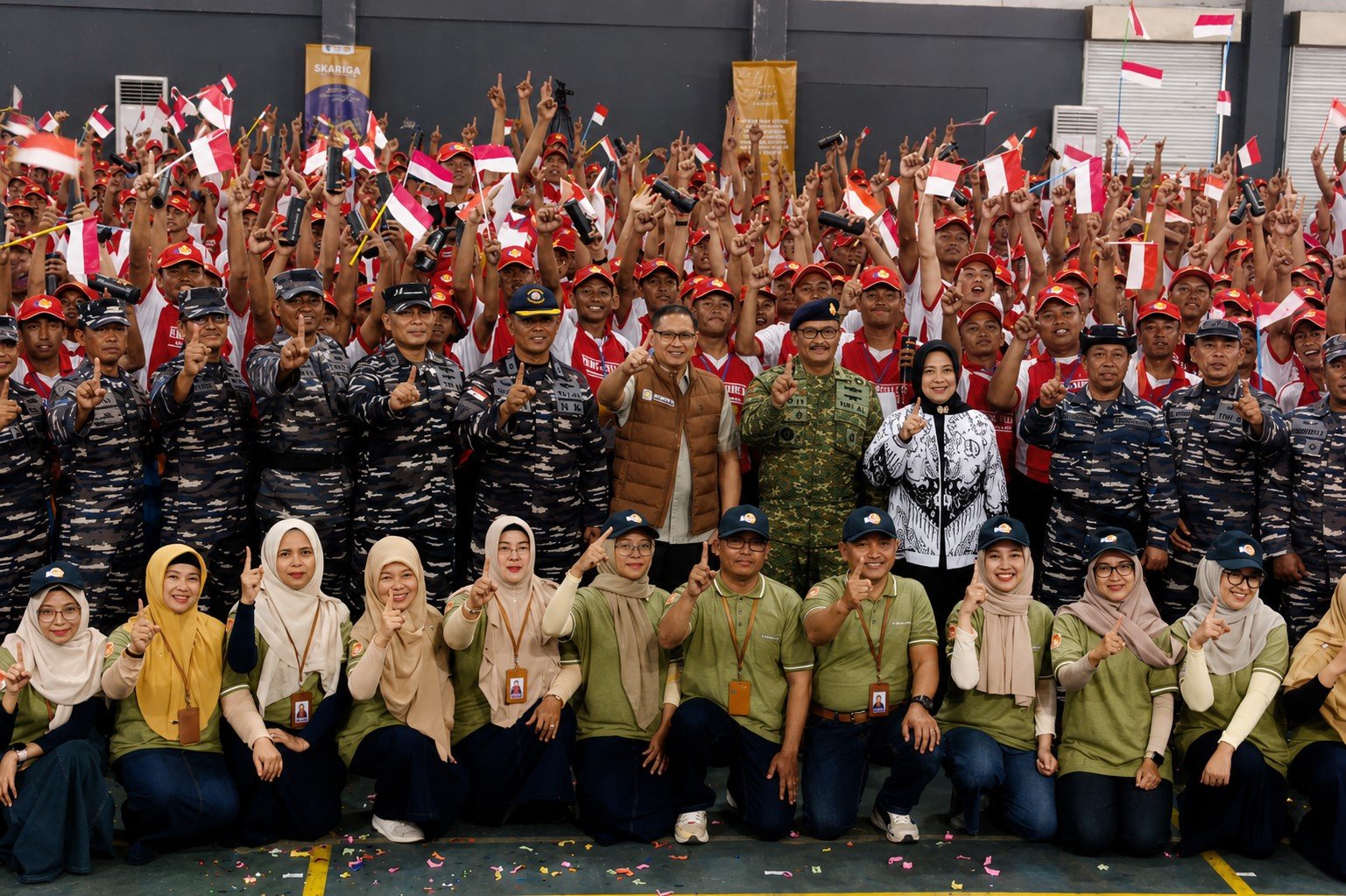 malang-post.com - Bakar Mental 987 Siswa Baru, SMK PGRI 3 Malang Gandeng Lanal Cetak Generasi Emas