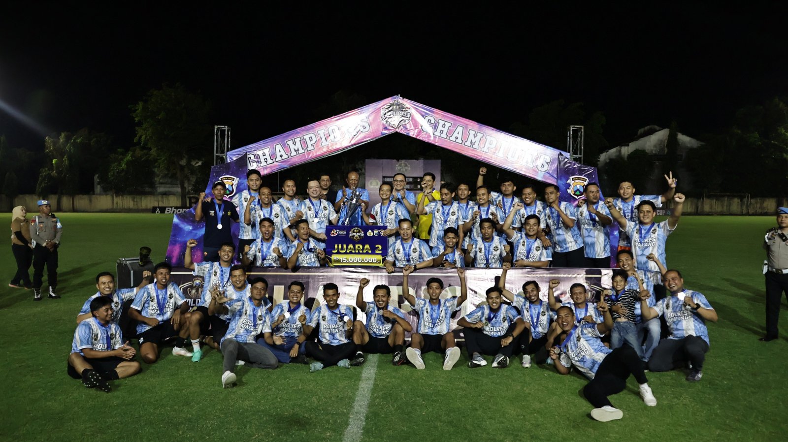 malang-post.com - Aresma Polres Malang Sabet Runner-Up Kapolda Cup