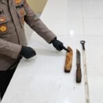 Gelisah Saat Patroli Polisi Lewat, Pemuda di Pagelaran Malang Kedapatan Selipkan Pisau 35 Cm di Cela...
