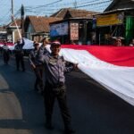 HUT ke-81 RI: Merah Putih Raksasa Membentang 8 Kilometer di Bumiayu