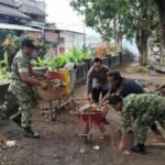 Wujudkan Lingkungan Bersih dan Sehat, Babinsa Rampal Celaket Bersama Bhabinkamtibmas dan Warga Gelar...
