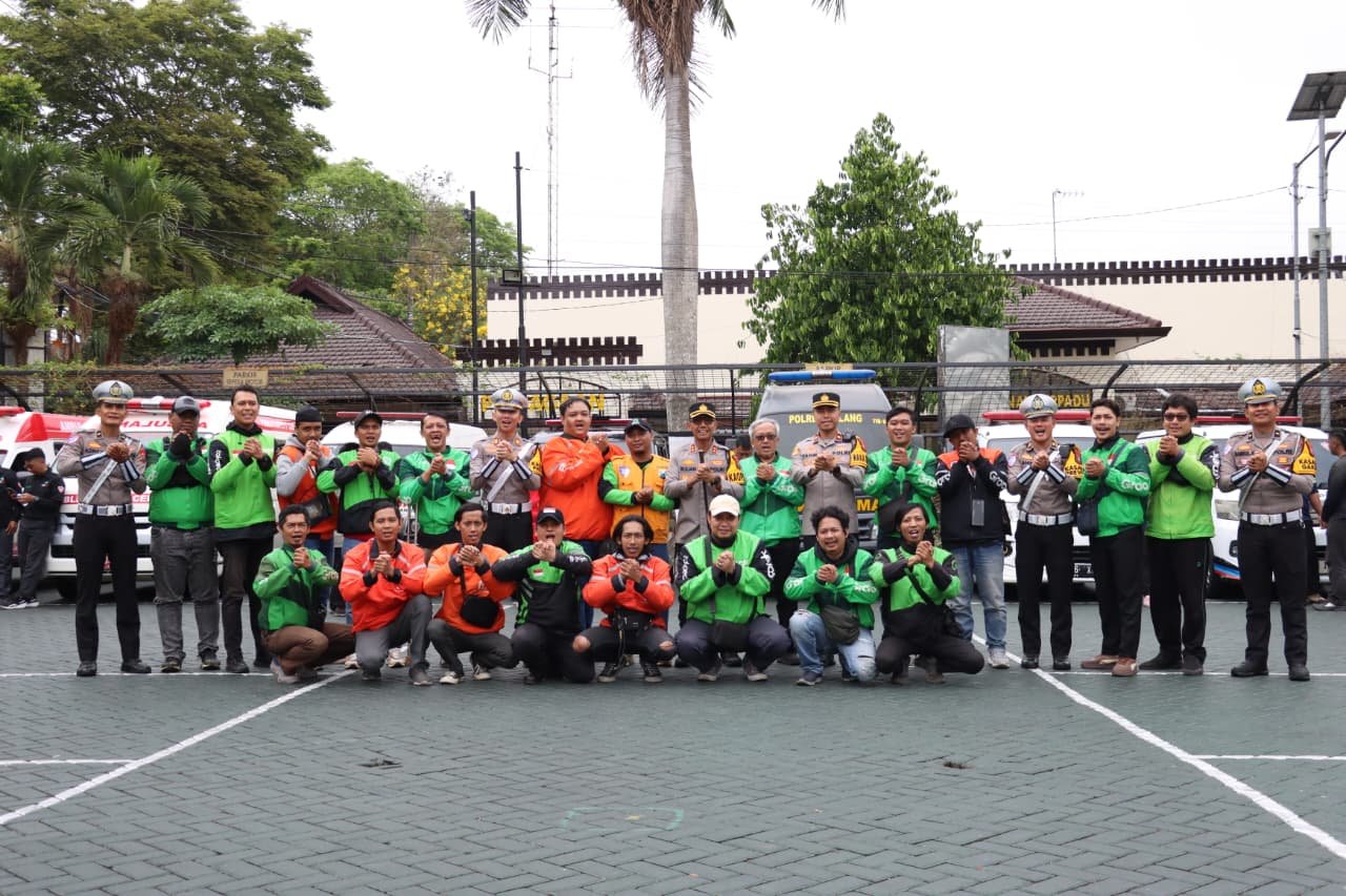 Gelar Operasi Patuh Semeru 2026: Kapolres Malang Gandeng Komunitas Ojol Jadi Duta Keselamatan
