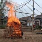 Polres Malang Musnahkan Bekas Arena Sabung Ayam di Poncokusumo