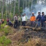 Bara Serasah Sulut Hutan Panderman, 600 Meter Persegi Lahan Terbakar
